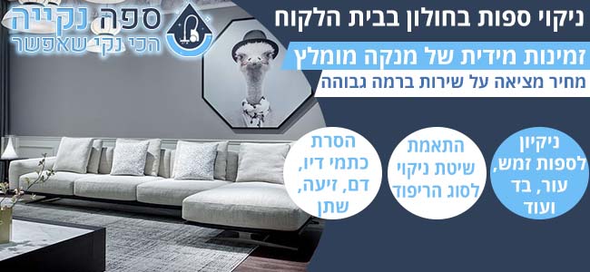 ניקוי ספות בחולון